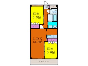 ル－テシアの物件間取画像